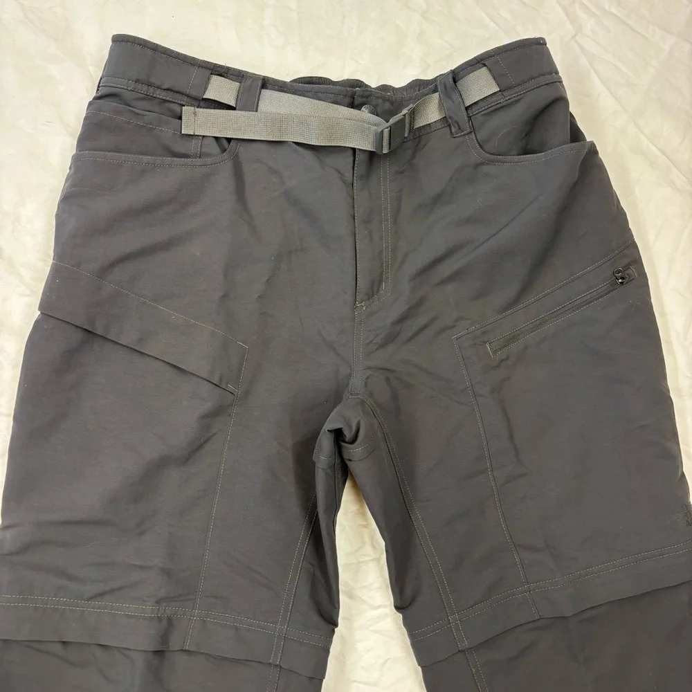 THE‎ NORTH FACE Mens Paramount Convertible Pant Size Large Short Charcoal
